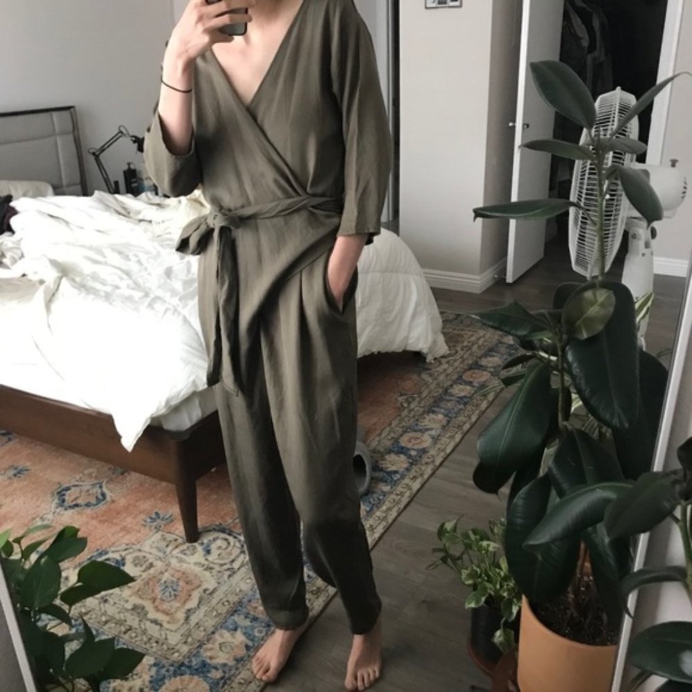 Hackwith Design House Reversible Wrap Jumpsuit Ju… - image 2